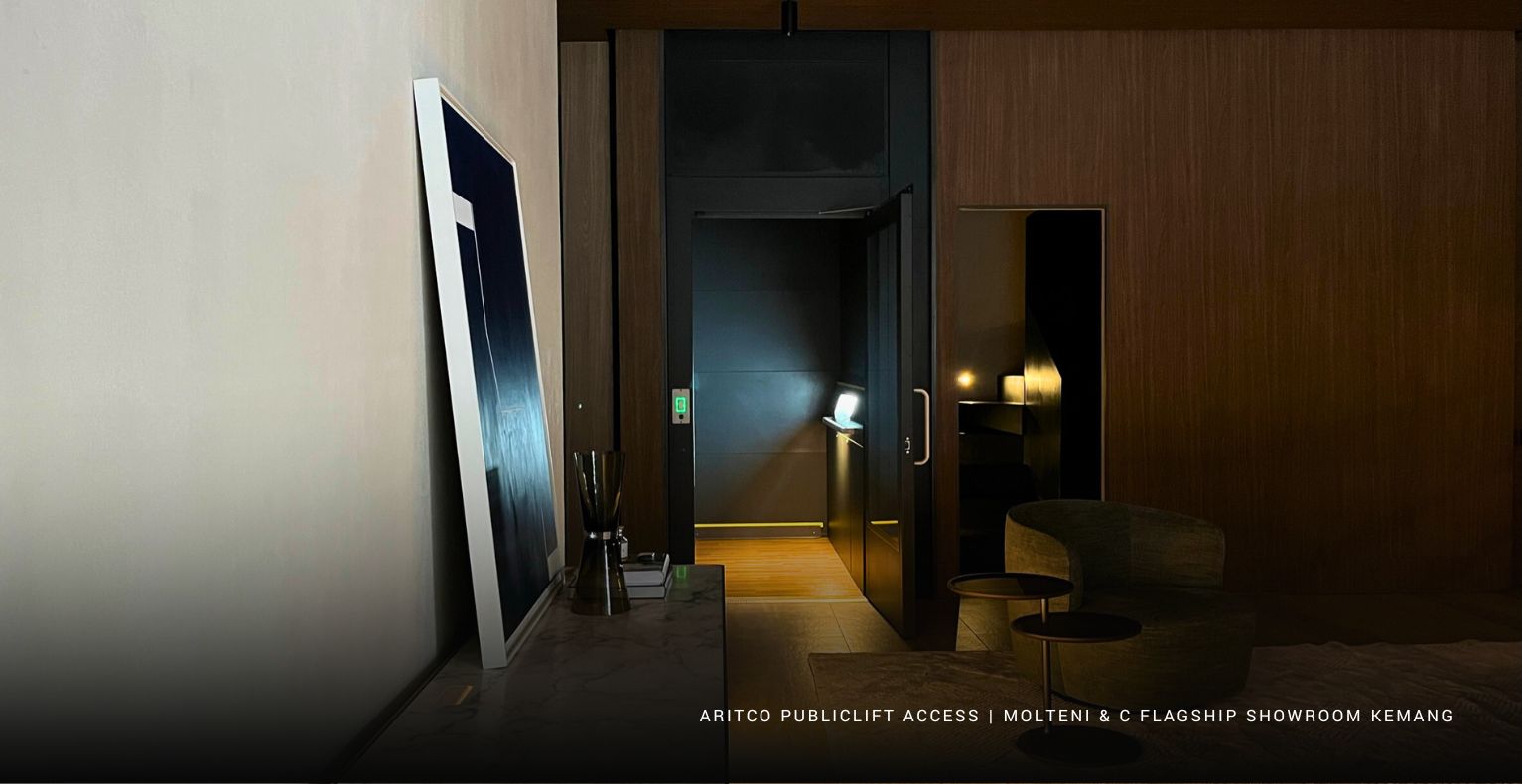 Aritco PublicLift Access di Molteni & C Flagship Showroom Kemang