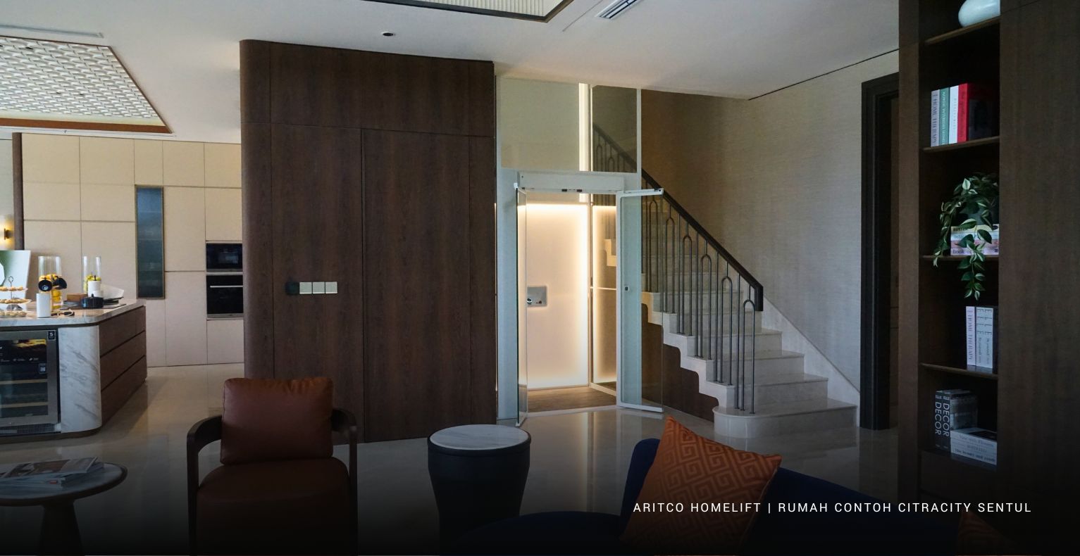 Instalasi Aritco HomeLift di rumah contoh citracity sentul