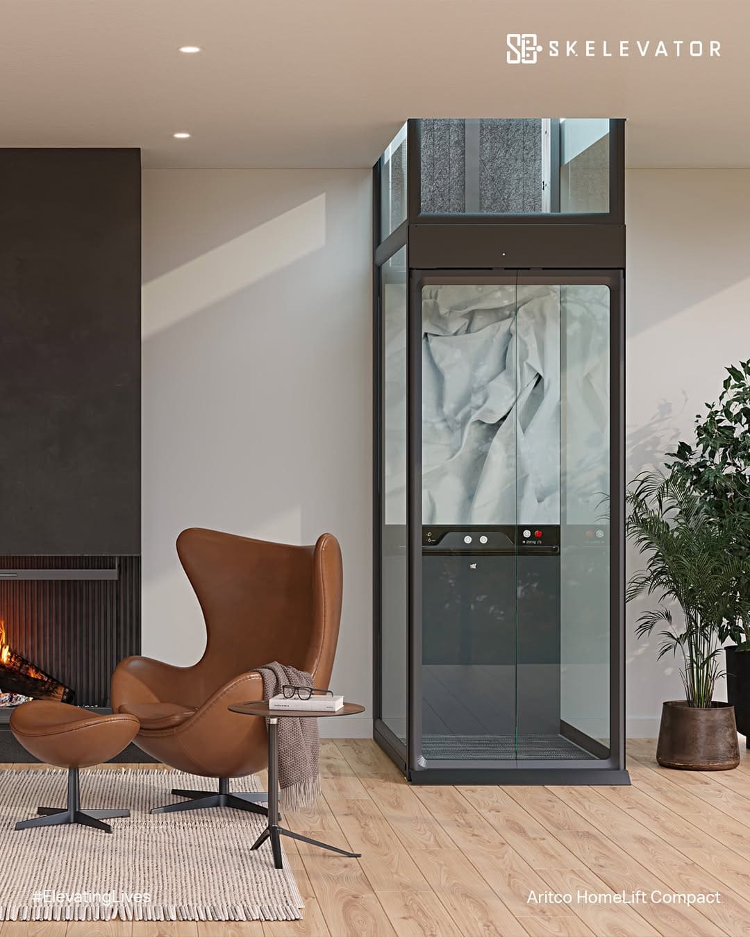 aritco homelift compact lift rumah mini 840 x 880 mm